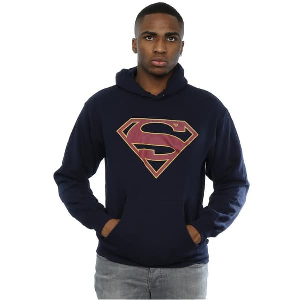 DC Comics Mens Supergirl Logo Hoodie