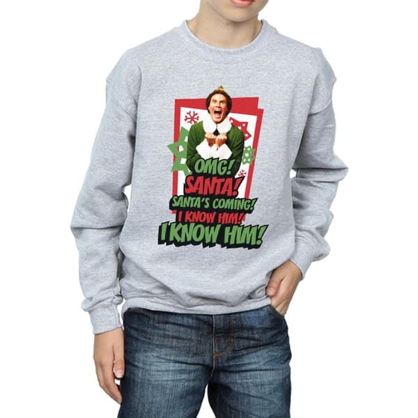 Elf Boys OMG Santa Sweatshirt