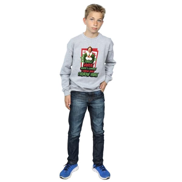 Elf Boys OMG Santa Sweatshirt