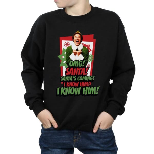 Elf Boys OMG Santa Sweatshirt