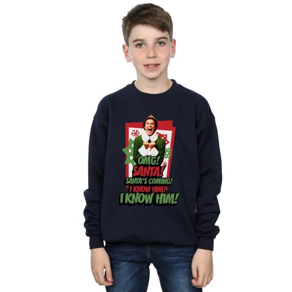 Elf Boys OMG Santa Sweatshirt