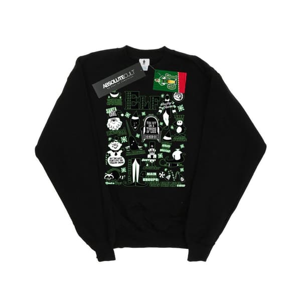Elf Sweatshirt med infografikaffisch för pojkar