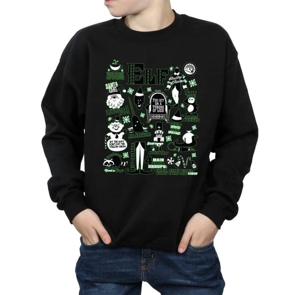 Elf Boys Infographic Poster Sweatshirt