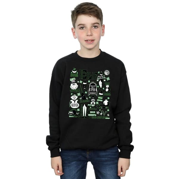 Elf Boys Infographic Poster Sweatshirt