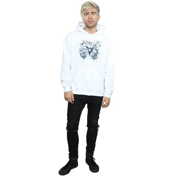 Disney Mens Nightmare Before Christmas Paint Spray Carers Hoodie