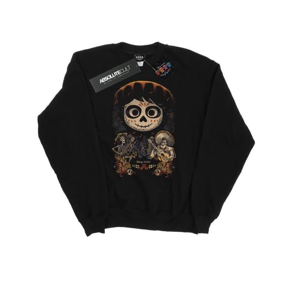 Disney Mens Coco Miguel Face Poster Sweatshirt