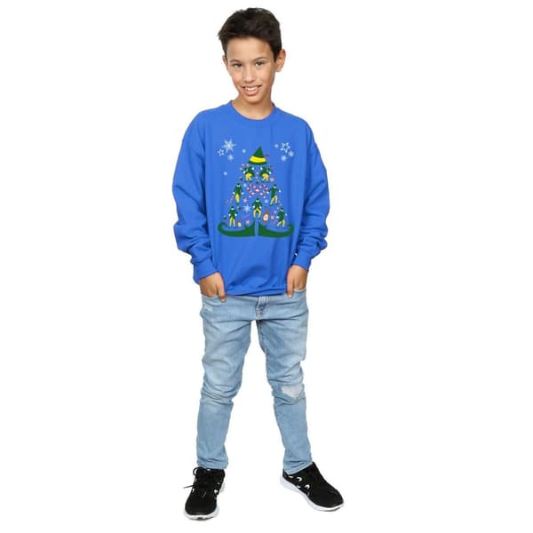Elf Sweatshirt med julgran för pojkar