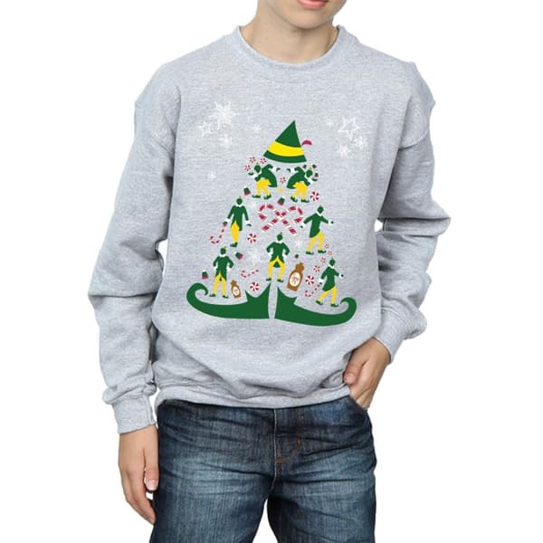 Elf Sweatshirt med julgran för pojkar