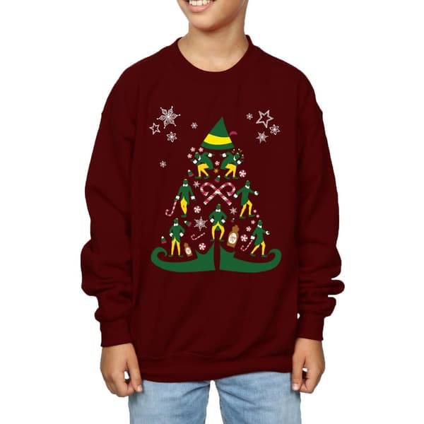 Elf Sweatshirt med julgran för pojkar