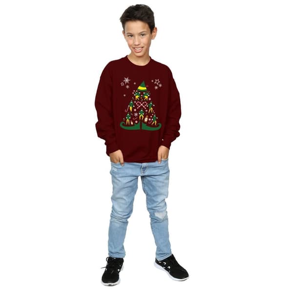 Elf Sweatshirt med julgran för pojkar