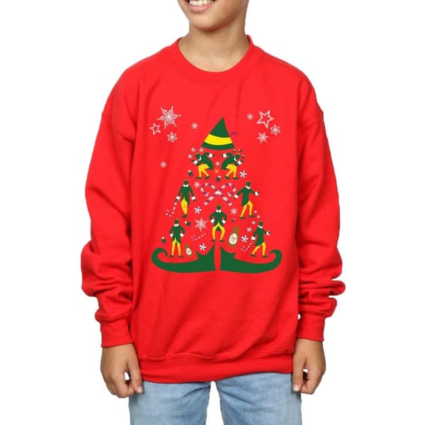 Elf Sweatshirt med julgran för pojkar