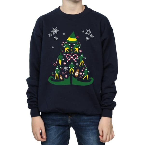 Elf Sweatshirt med julgran för pojkar