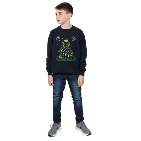 Elf Sweatshirt med julgran för pojkar