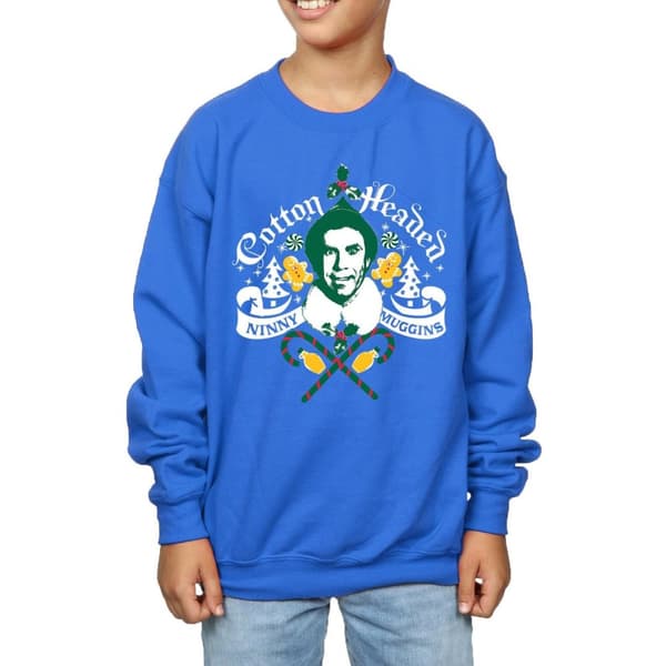 Elf Boys Headed Ninny Muggins Sweatshirt