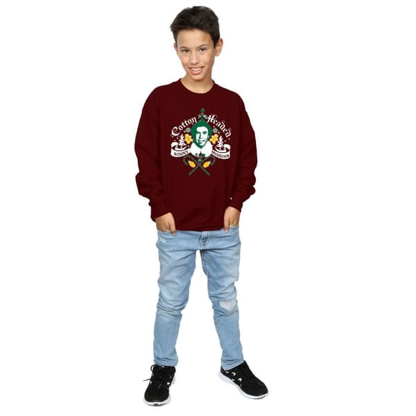Elf Boys Headed Ninny Muggins Sweatshirt