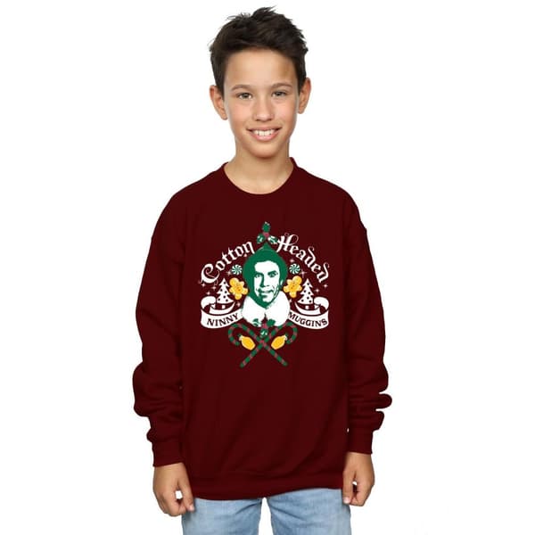 Elf Boys Headed Ninny Muggins Sweatshirt