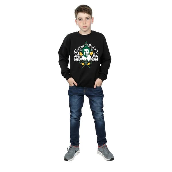 Elf Boys Headed Ninny Muggins Sweatshirt