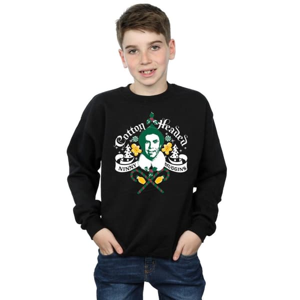 Elf Boys Headed Ninny Muggins Sweatshirt