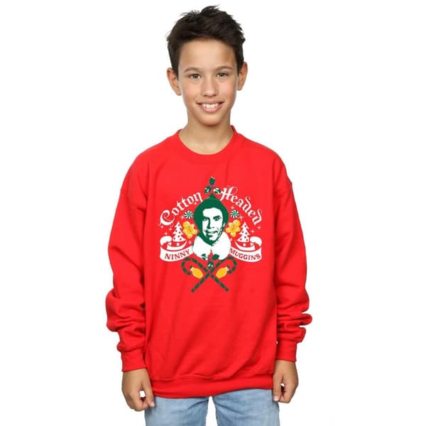 Elf Boys Headed Ninny Muggins Sweatshirt