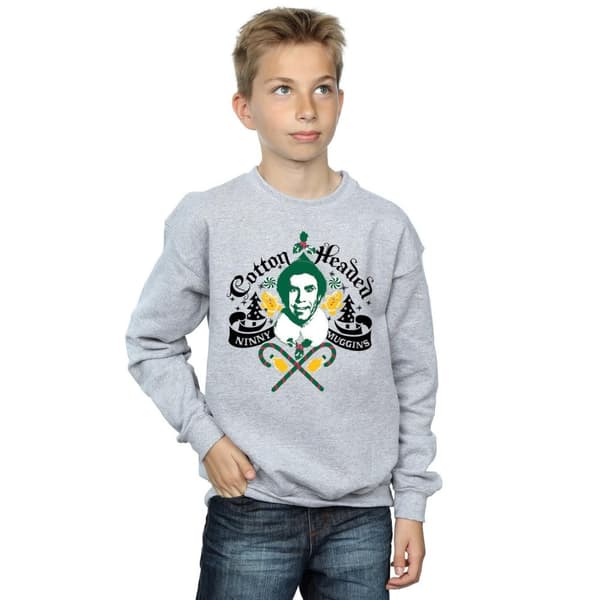 Elf Boys Headed Ninny Muggins Sweatshirt