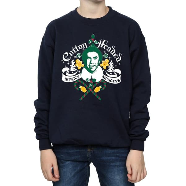 Elf Boys Headed Ninny Muggins Sweatshirt