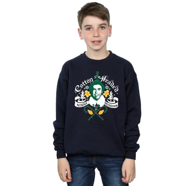 Elf Boys Headed Ninny Muggins Sweatshirt