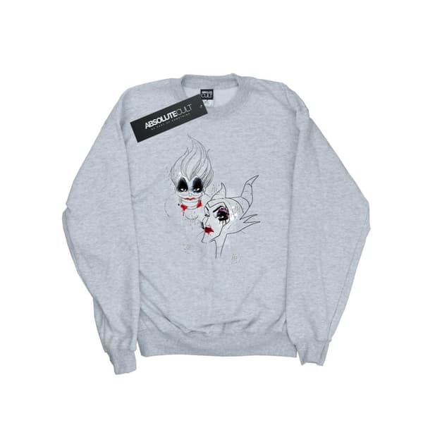 Disney Mens Villains Wicked Women Sweatshirt Sports Grey XXL