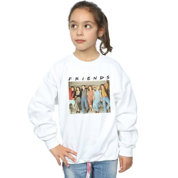 Friends Girls Group Photo Stairs Sweatshirt
