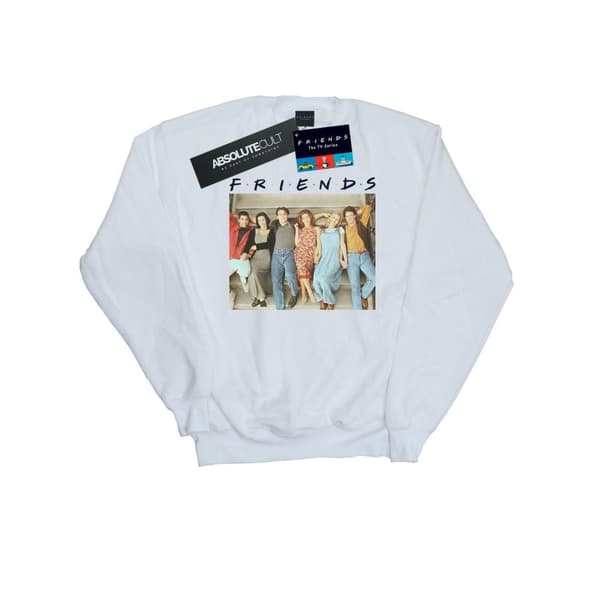 Friends Girls Group Photo Stairs Sweatshirt