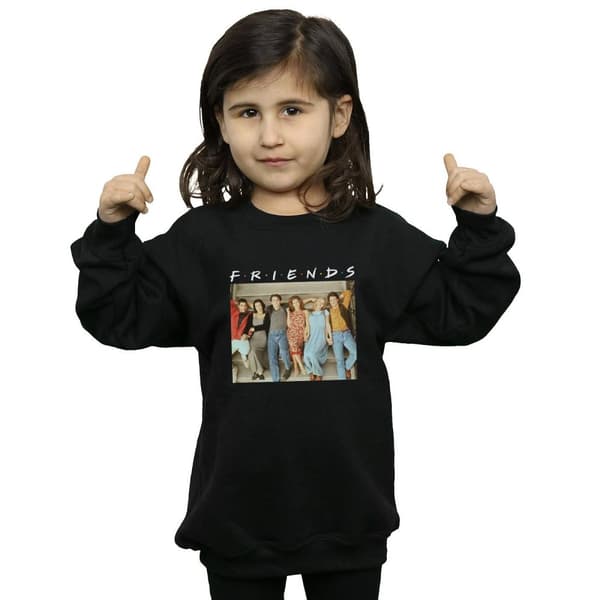 Friends Girls Group Photo Stairs Sweatshirt