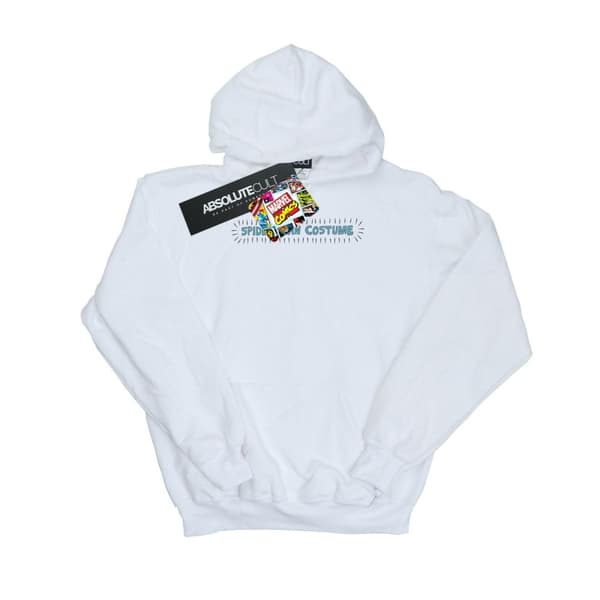 Marvel Spider-Man kostym huvtröja för män White 5XL
