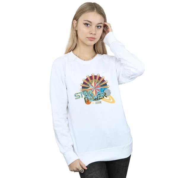 Marvel Womens/Ladies Captain Marvel Star Power Sweatshirt