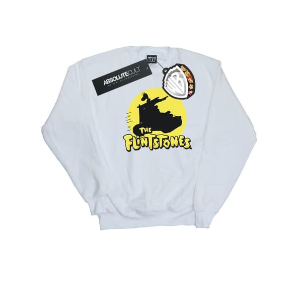 The Flintstones Sweatshirt med bilsilhuett för pojkar