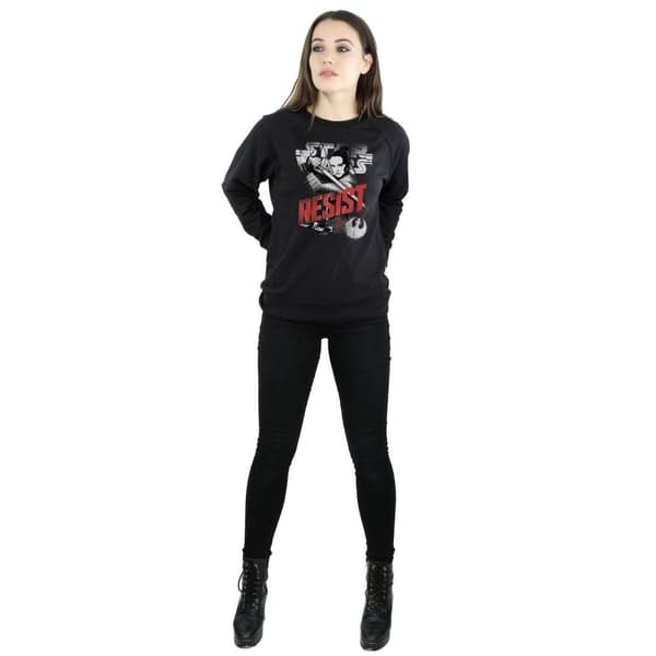 Star Wars Womens/Ladies The Last Jedi Rey Resist Sweatshirt