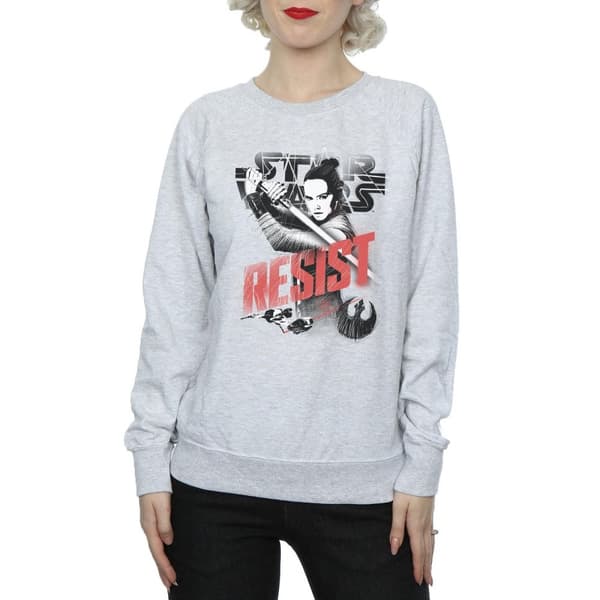 Star Wars Womens/Ladies The Last Jedi Rey Resist Sweatshirt