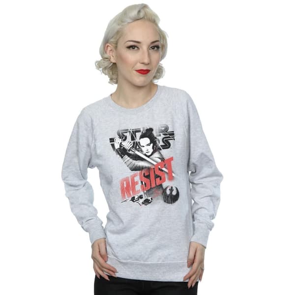 Star Wars Womens/Ladies The Last Jedi Rey Resist Sweatshirt