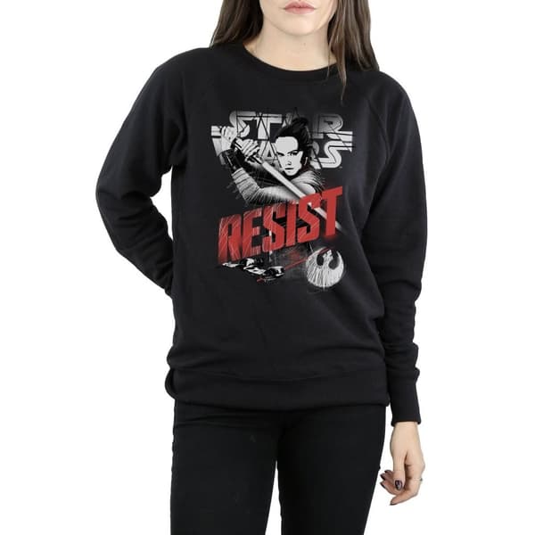 Star Wars Womens/Ladies The Last Jedi Rey Resist Sweatshirt
