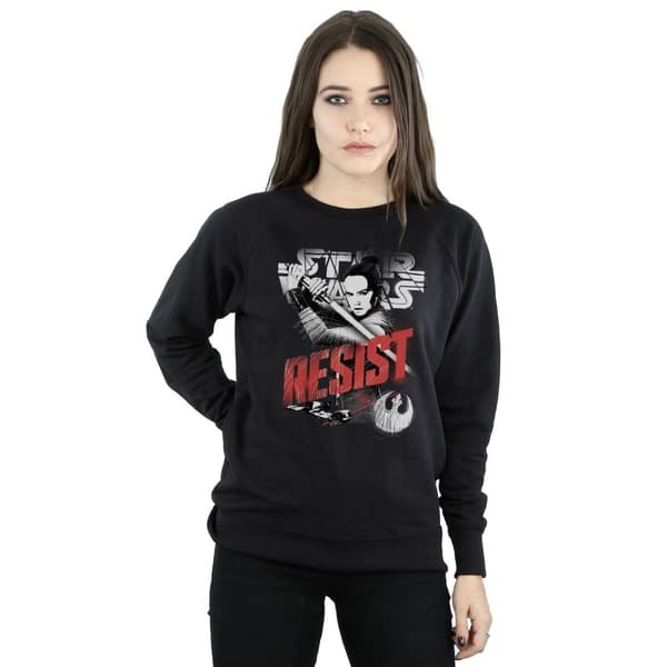 Star Wars Womens/Ladies The Last Jedi Rey Resist Sweatshirt