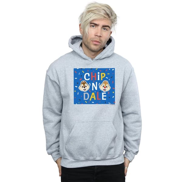 Disney Mens Chip N Dale Blue Frame Hoodie