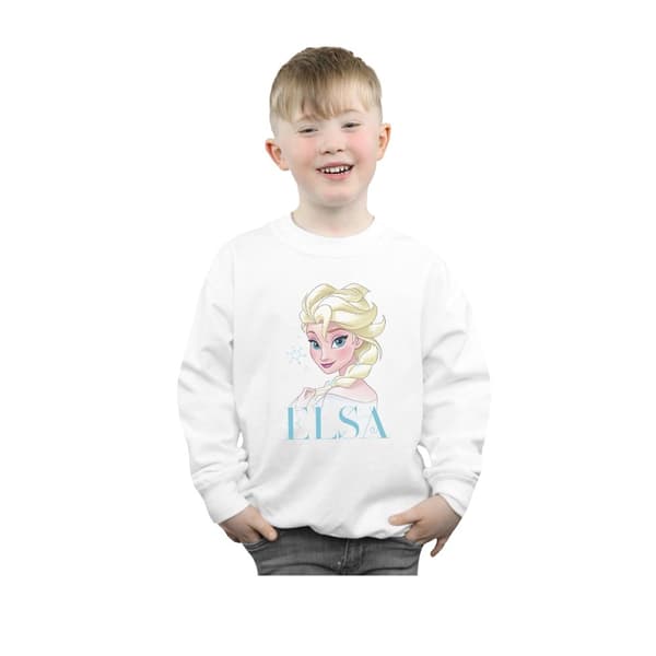 Disney Boys Frozen Elsa Snowflake Portrait Sweatshirt