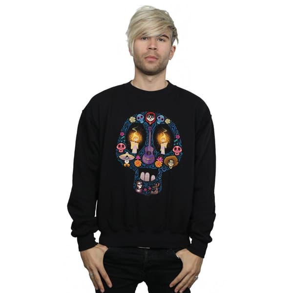 Disney Mens Coco Candle Skull Sweatshirt