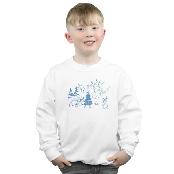 Disney Boys Frozen Anna Sven And Olaf Sweatshirt