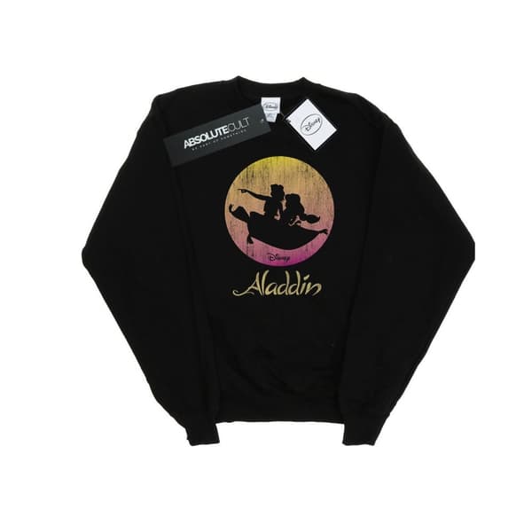 Disney Mens Aladdin Flying Sunset Sweatshirt