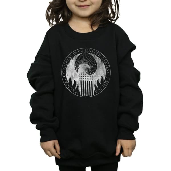 Fantastic Beasts Sweatshirt med tryck för flickor - Magical Congress