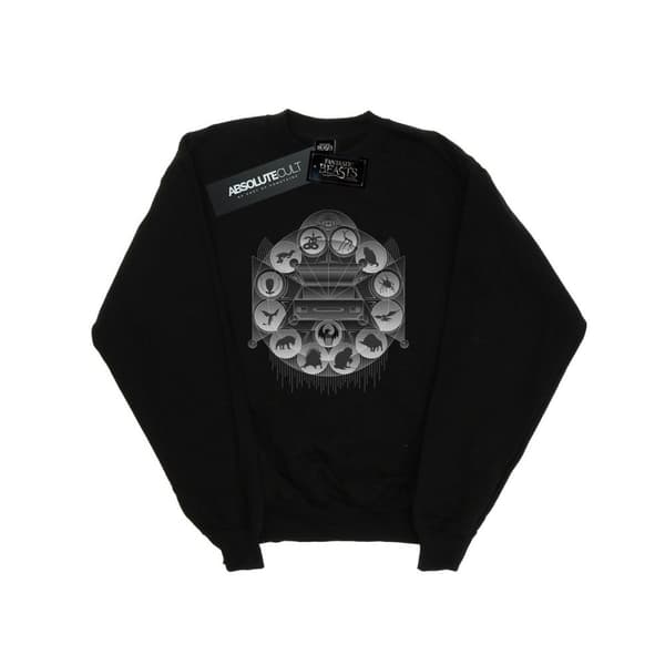 Fantastic Beasts MACUSA Beasts-tröja för flickor Black 5-6 Years