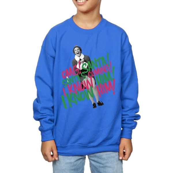 Elf Pojkar Santa´s Coming Sweatshirt