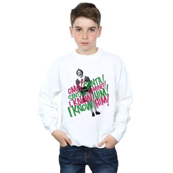 Elf Pojkar Santa´s Coming Sweatshirt