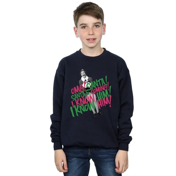 Elf Pojkar Santa´s Coming Sweatshirt