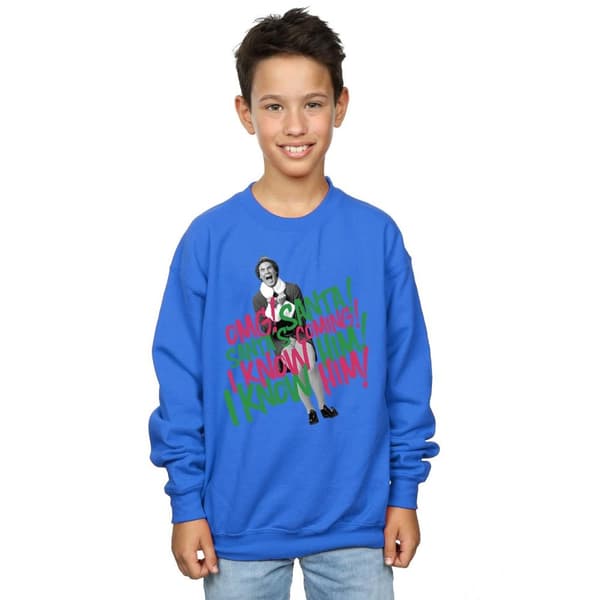 Elf Pojkar Santa´s Coming Sweatshirt