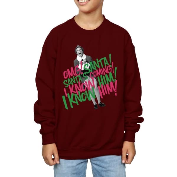 Elf Pojkar Santa´s Coming Sweatshirt